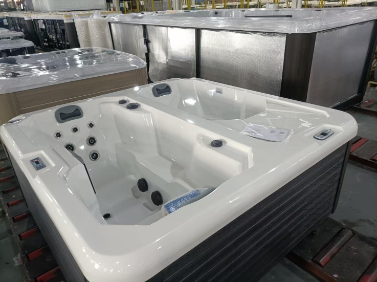 Dual Hot & Cold Recovery Tub - White & Gray