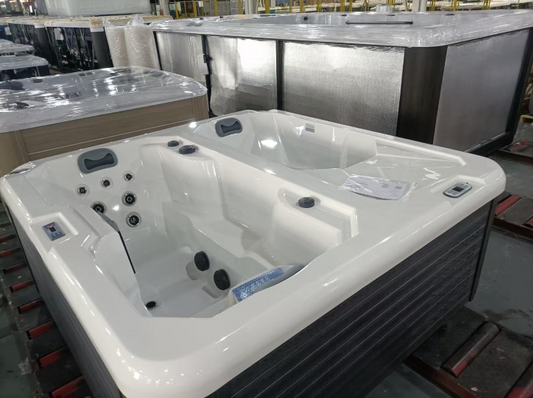Dual Hot & Cold Recovery Tub - White & Gray