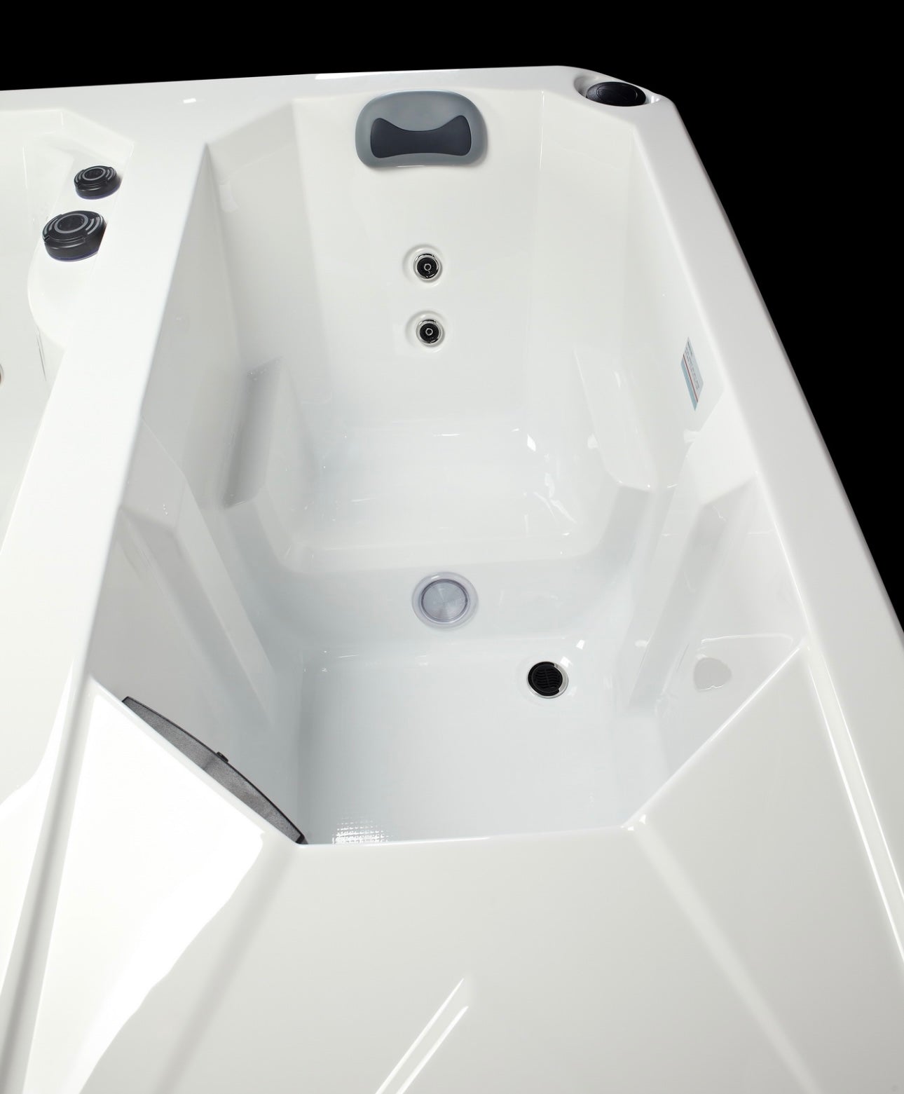 Dual Hot & Cold Recovery Tub - White & Brown