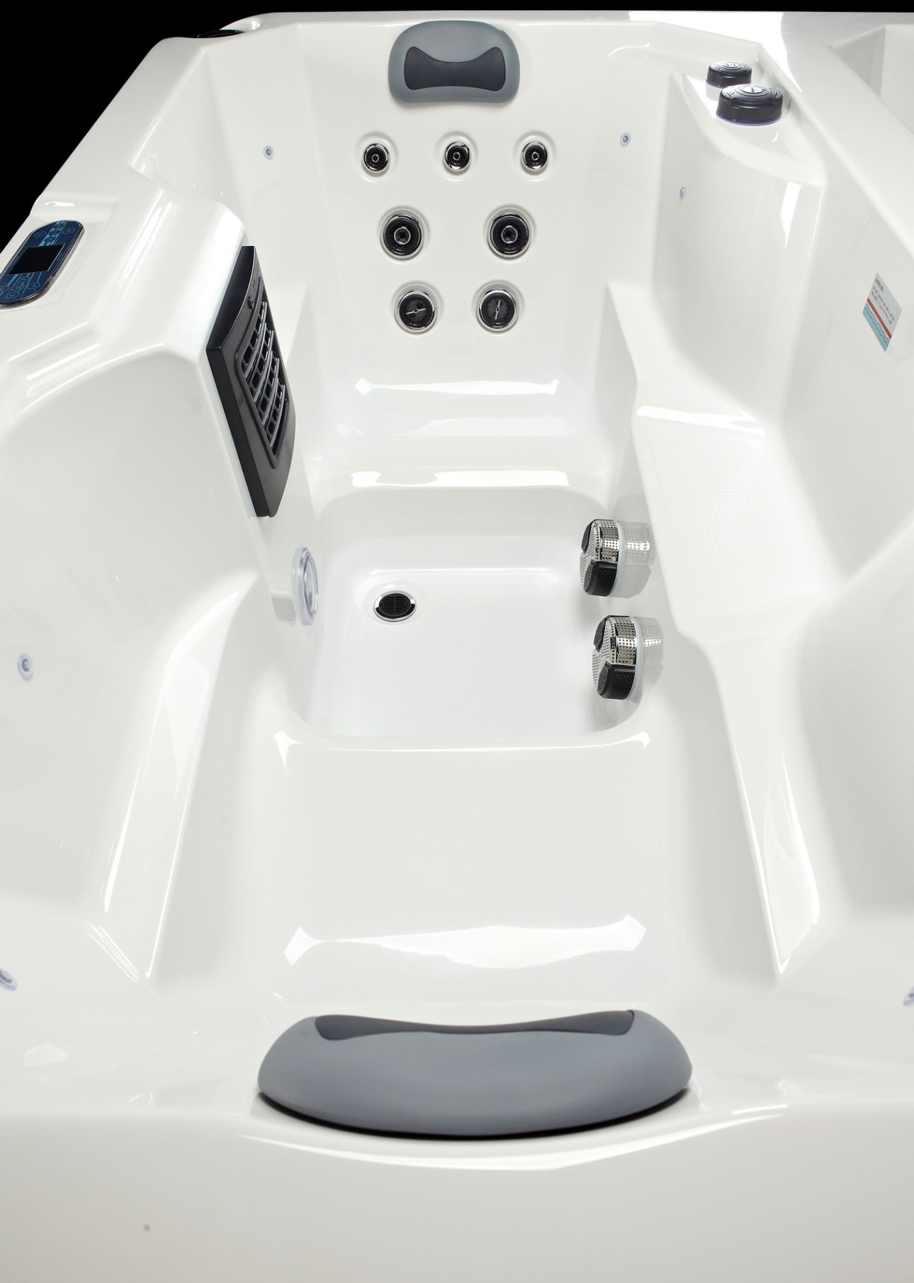 Dual Hot & Cold Recovery Tub - White & Brown