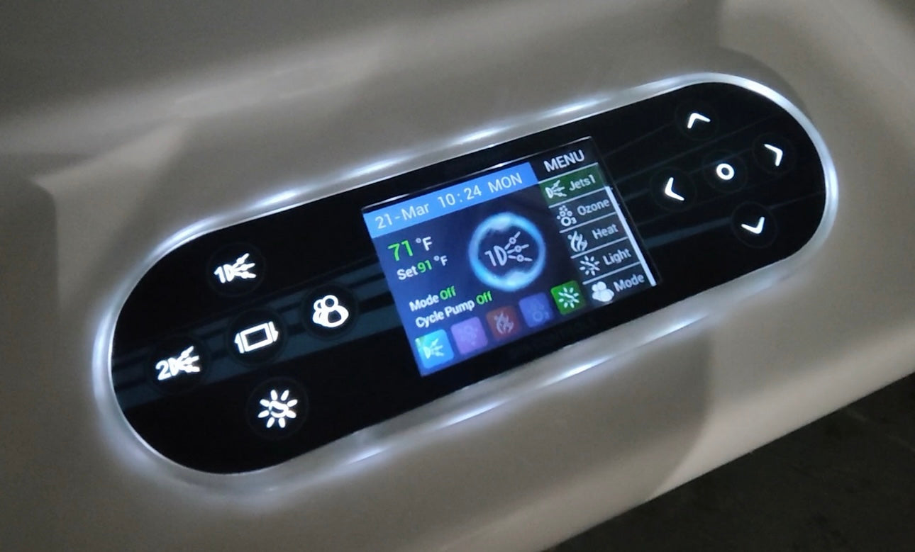 Dual Hot & Cold Recovery Tub - White & Brown
